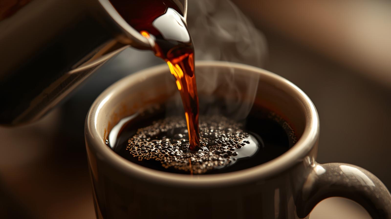 カップに注がれるコーヒー