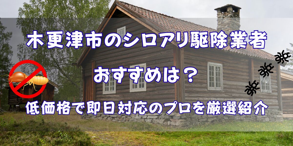 木更津市のシロアリ駆除業者おすすめ10選！低価格で即日対応のプロを厳選紹介